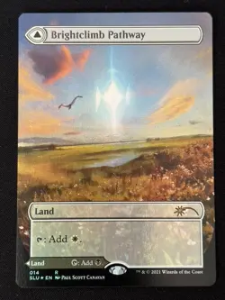1x MTG Brightclimb Pathway (Borderless, Foil) - Secret Lair Series (SLU) #14 - Image 1
