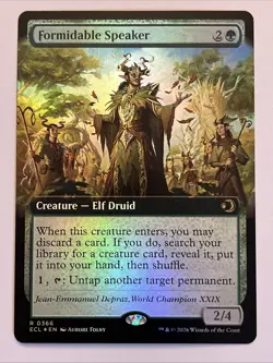 Formidable Speaker (Extended Art) Lorwyn Eclipsed Foil - Image 1