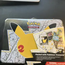 Pokemon 25th Anniversary Celebrations Treasure Chest Lunchbox Tin Factory SEALED - Image 1