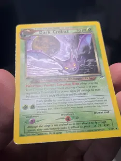 Dark Crobat 2/105 Neo Destiny Pokemon TCG Holo Moderate Play MP - Image 2