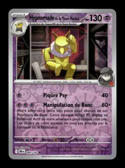 Carte Pokemon Hypnomade de la Team Rocket Reverse 080/182 Rivalites Destinees Fr - Image 1