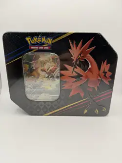 Pokemon TCG: Crown Zenith Tin Galarian Zapdos New - Factory Sealed 5 packs - Image 1