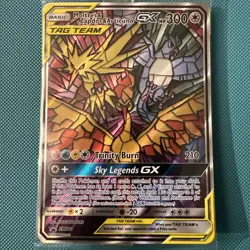 Pokemon Moltres Zapdos & Articuno GX SM210 | Stained Glass Promo | Sealed - Image 2
