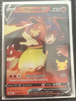 LANCE’S CHARIZARD V SWSH133 CELEBRATIONS COLLECTION BOX 25TH ANNIVERSARY POKEMON - Image 1