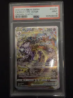 2023 Pokemon Crown Zenith Mewtwo VSTAR #GG44/GG70 PSA 9 - Image 1