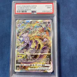 2023 Pokemon SWSH Crown Zenith Mewtwo VSTAR Galarian Gallery #GG44/GG70 PSA 9 - Image 1
