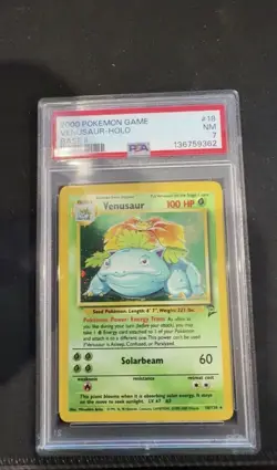 Pokemon TCG Venusaur Base Set 2 Holo Unlimited Rare - Image 1