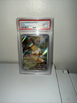 Pokemon TCG Eevee Promo Pokemon Center PSA 10 Prismatic Evolutions - Image 1