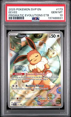 Pokemon TCG - Eevee #173 - Prismatic Evolutions - Black Star Promo - PSA 10 MINT - Image 1