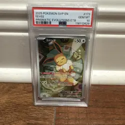 Pokemon TCG Eevee Prismatic Evolutions Black Star Promo Holo PSA 10 - Image 1
