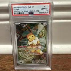 Pokemon TCG Eevee Prismatic Evolutions Black Star Promo Holo PSA 10 - Image 3
