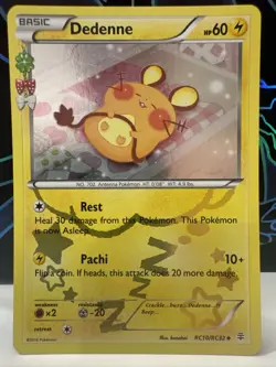 Pokemon Dedenne RC10/RC32 Generations Radiant Collection Holo Card NM - Image 1