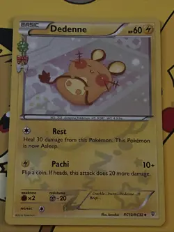 Pokemon TCG Dedenne RC10/RC32 Generations Radiant Collection Holo Card - Image 4
