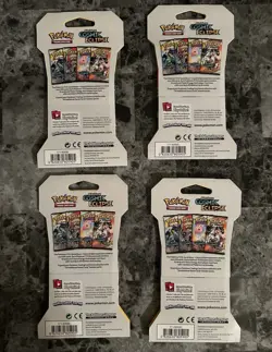 Pokemon TCG Sun & Moon Cosmic Eclipse Art Set Sleeved Booster Pack 4x - Image 2