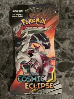 Pokemon TCG Sun & Moon Cosmic Eclipse Art Set Sleeved Booster Pack 4x - Image 3