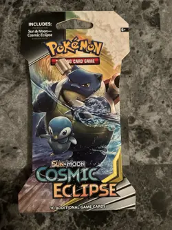 Pokemon TCG Sun & Moon Cosmic Eclipse Art Set Sleeved Booster Pack 4x - Image 5