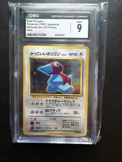 Pokemon TCG Porygon No.137 1998 CD Promo, Japanese Vintage CGC Mint 9 - Image 1