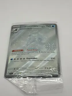 Pokemon TCG Crabominable Holiday Snowflake Promo Card 149/142 Illustration Rare - Image 3