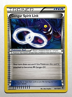 Gengar Spirit Link 95/119 Pokemon Card 2014 Phantom Forces LP - Image 1