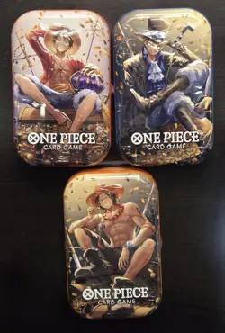 One Piece Card Game Mini-Tin Pack Set Vol.2 New Sealed.Includes Ace, Sabo, Luffy - Image 1