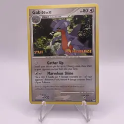 Gabite Staff Mysterious Treasures Prerelease Promo Pokemon TCG 48/123 NM - Image 1