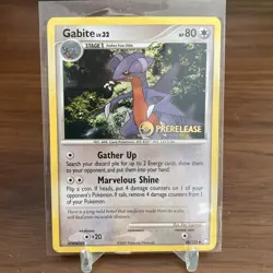 Pokemon Gabite DP Mysterious Treasures Prerelease Promo 48/123 - Image 1