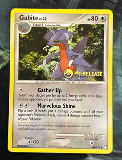 Pokemon Gabite Mysterious Treasures Prerelease Promo 48/123 - Image 1