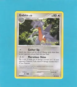 Pokemon D&P: Mysterious Treasures Set - Gabite Prerelease Promo # 48/123 NM - Image 1