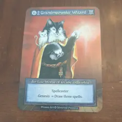 Grandmeowster Wizard - Non-foil - Promo - Sorcery Contested Realm NM TCG - Image 1