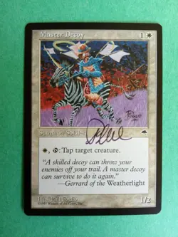 MTG Magic Master Decoy Signed Artist Proof x1 Tempest Phil Foglio - Image 1
