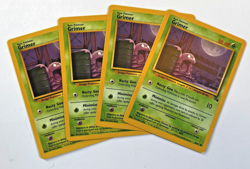 Grimer 48/62 Playset Pokemon Card 1999 Fossil 4x x4 - Image 1