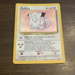 Pokemon TCG Clefairy Base Set 5/102 Holo - Image 1
