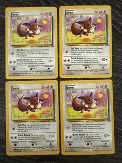 4x Pokemon Jungle #51/64 Eevee - LP - Image 1