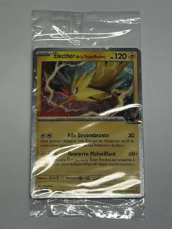 *FRENCH* Pokemon Team Rockets Electhor GameStop Promo - SEALED Zapdos 070/182 - Image 1
