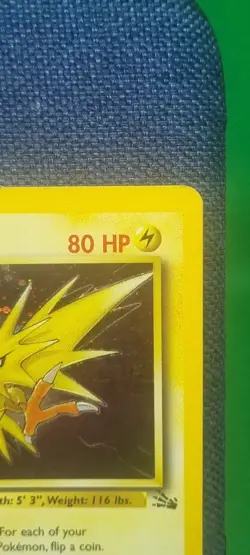 Pokemon TCG - Zapdos 15/62 Fossil Holo Rare WOTC 1999 Wizards Of The Coast LP - Image 4