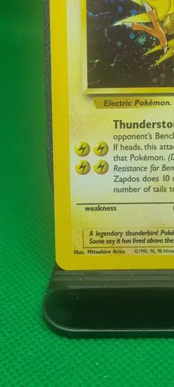 Pokemon TCG - Zapdos 15/62 Fossil Holo Rare WOTC 1999 Wizards Of The Coast LP - Image 5