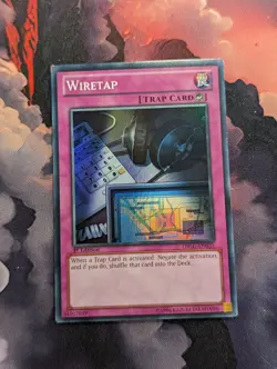 Yugioh - Wiretap - DRLG-EN035 - Super Rare - 1st Edition - VLP/LP - Image 1