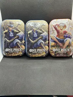 One Piece Card Game Mini-Tin Pack Set Vol. 2 New Sealed X3 Tins / English - Image 1