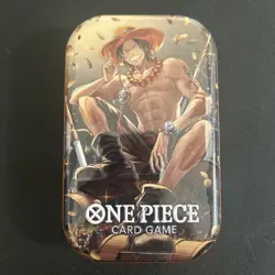 One Piece Tin Pack Set V2 Ace Artwork - TS-02 Containing OP-13 & Promo Brand New - Image 1