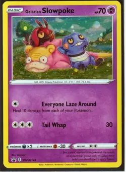 2021 Pokemon Galarian SLOWPOKE SWSH126 -BLACK STAR RARE PROMO- COSMOS HOLO -NM - Image 1