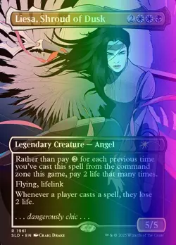 MTG Liesa, Shroud of Dusk (1961/3004) Secret Lair Drop Series NM FOIL - Image 1