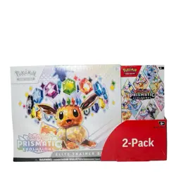 Pokemon TCG Prismatic Evolutions ETB with Booster Bundle Costco 2-Pack Sealed - Image 1