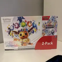 Pokemon TCG Prismatic Evolutions Costco 2 Pack - ETB & Booster Bundle Sealed New - Image 1