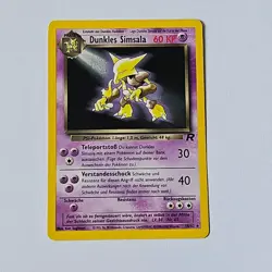 Dark Alakazam Dunkles Simsala 18/82 German Team Rocket Pokemon Card Non Holo - Image 1
