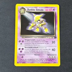 Dark Alakazam Dunkles Simsala 18/82 German Team Rocket Pokemon Card Non Holo - Image 3