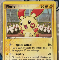 Plusle 13/17 Common Pop Series 1 Set Promo Pokemon Card 2004 NM - Image 2