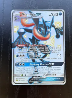 Pokemon TCG Greninja GX SV56/SV94 Hidden Fates Shiny Vault Holo English 2019 - Image 1