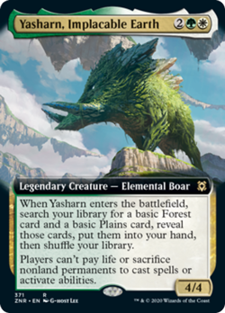 Yasharn, Implacable Earth (Extended Art) FOIL Zendikar Rising NM CARD ABUGames - Image 1