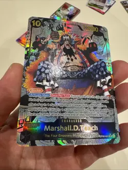 One Piece CCG Marshall.D.Teach English Manga AlternativeArt OP09-093 Custom Card - Image 3