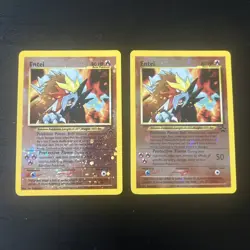 2 Entei #34 - WotC Black Star Promo - Reverse Holo - Pokemon TCG - NM - Image 1
